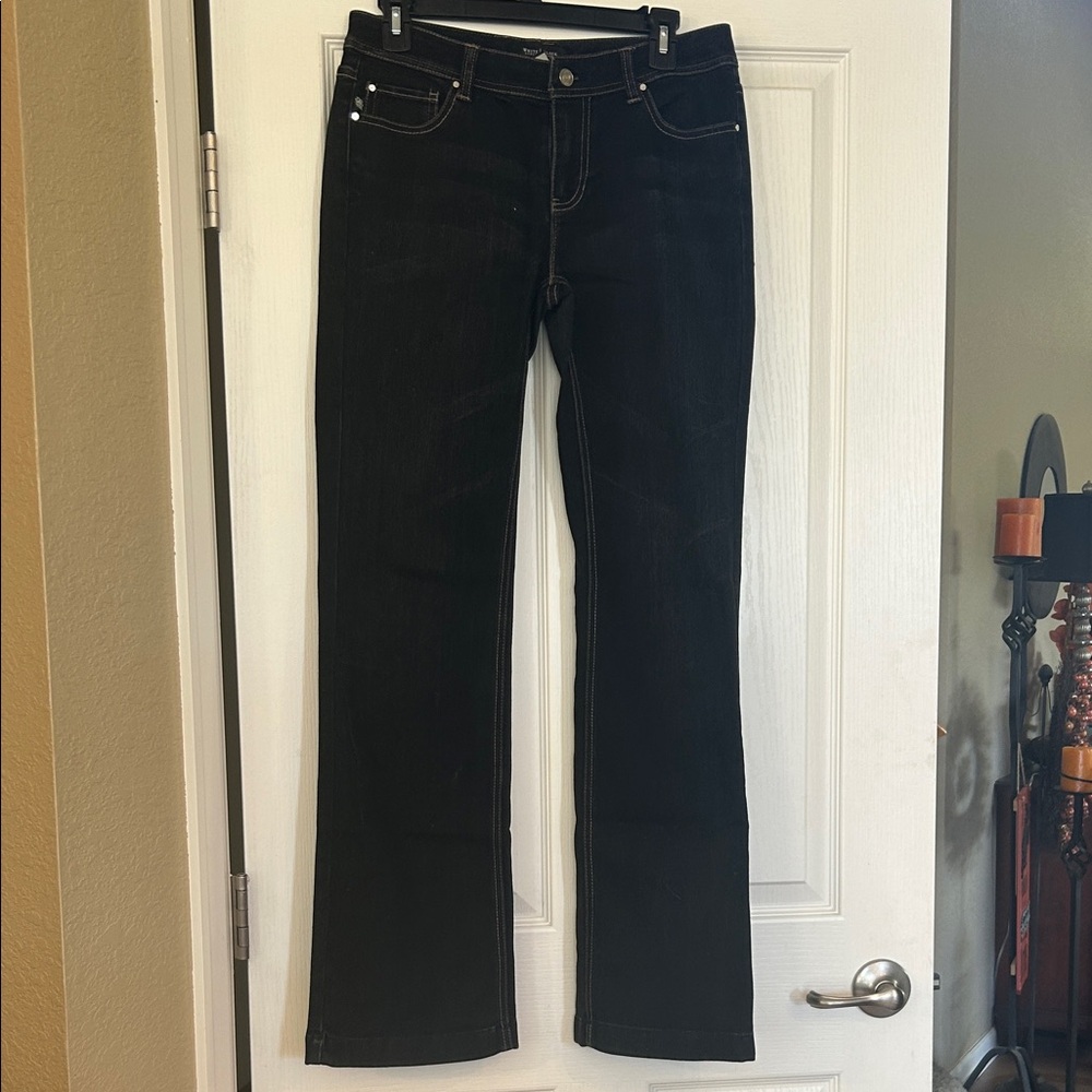 White House Black Market Women's Boot Cut Jeans - Black
